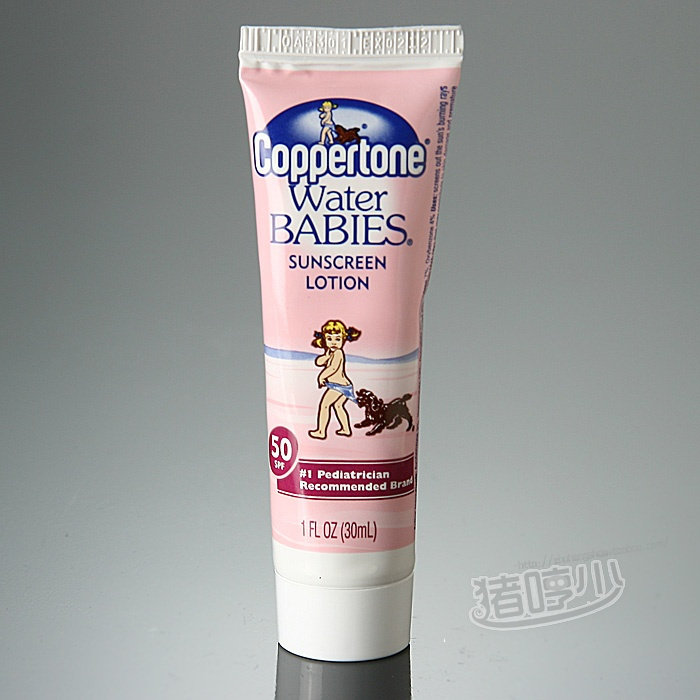猪哼少 coppertone水宝宝 防水抗敏感 防晒霜/乳 正品SPF50 30ml