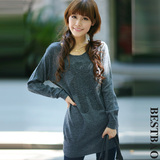 2011冬款贝蕾地 女童中领 <em>圆领毛衣</em> 全棉线衣 