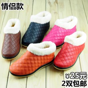  特价 情侣款糖果色短靴棉靴老北京布鞋女鞋棉鞋子保暖休闲家居鞋