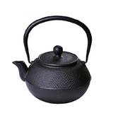 日本老铁壶茶壶南部铁壶圆点黑色老武士铁壶日本搪瓷内胆1.2L包邮
