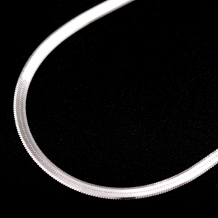  狼王情专柜正品925纯银项链男士男饰礼物生日6克2.5MM●龙骨刀片