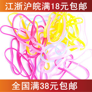  盘发必备强拉不断糖果色透明皮筋宝宝实用发绳儿童头饰1元200只