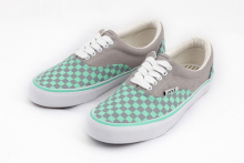 VANCL凡客诚品 WALL SKATE街头风尚系带款帆布鞋（女款） 绿灰格