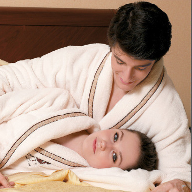 2011秋冬加厚<span class=H>珊瑚</span><span class=H>绒</span><span class=H>睡衣</span>男女情侣睡袍家居服浴袍特价清仓9407