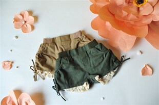 guli&gula古力古拉 春夏女童 短裤\/裤裙\/热裤 抽