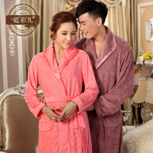 【图】<em>霓彩儿</em>秋季女<em>睡衣</em>毛巾棉质<em>睡衣</em>男士<em>长袖</em>