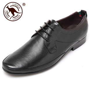  真皮透气男式商务正装 大洋洲袋鼠专柜正品 夏款头层皮鞋OR043