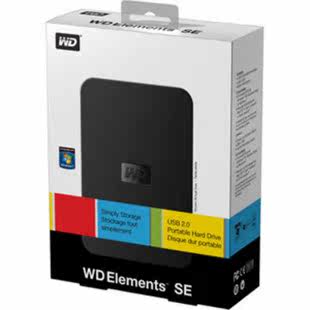 西部数据移动硬盘2.5寸1T西数移动硬盘1TWD ELEMENTS