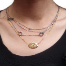 婚姻保卫战<span class=H>李梅</span><span class=H>同款</span><span class=H>项链</span>女锁骨短款多层 创意生日礼物送女生女友