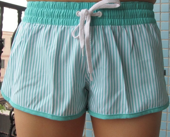 外贸大码<em>女沙滩</em>裤 热裤 居家短裤 松紧<em>运动短裤</em>