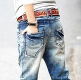 09新款街头时尚个性后口袋高腰小脚牛仔裤