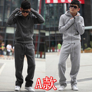 2012春装新款韩版休闲套装运动装加厚男装运动衣男士运动服套装