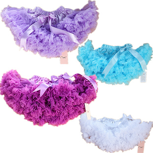  爆款女儿童秋装蓬蓬裙子百搭半身裙纱裙表演出舞蹈裙服公主淑女裙