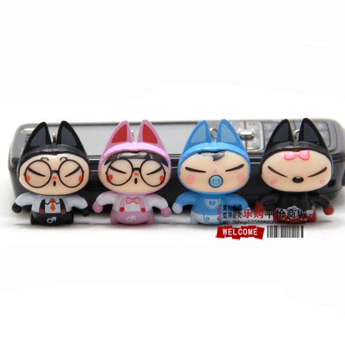 拽mao zhuai猫 潮品 卡通手机挂件 手机饰品 手机链 防尘塞 挂