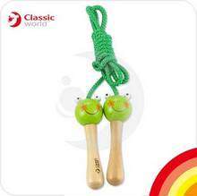 德国Classic超高质量木制玩具 动物青蛙跳绳儿童跳绳1.5米