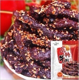  【4袋包邮】蜀道香天椒麻辣牛肉干 四川特产零食品100g 新货