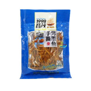  全场满58元包邮 海南特产 昌茂手撕烤墨鱼180克（即食） 精选鱼干