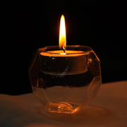精致欧式菱形蜡烛烛台灯，欧式复古水晶玻璃，烛台烛光晚餐烛台摆件