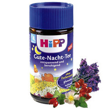 免邮费德国HIPP喜宝纯植物晚安茶 助睡眠促消化! 4个月