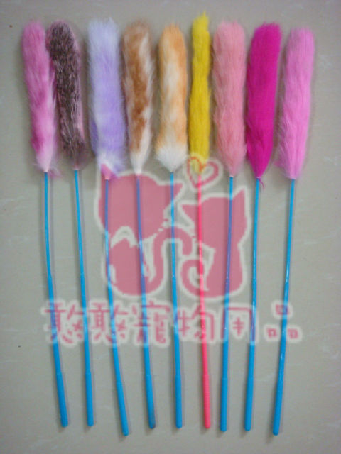 Belgium Pure rabbit Strip Cat teaser stick Single)in the Pet/Pet food and supplies , Cat/Dog Toys , Funny cat stick category - from Buy2taobao.com to provide professional Taobao agent buy service