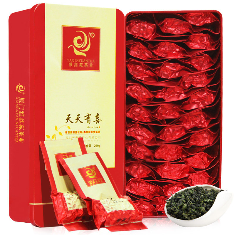 买一发二 茶叶 铁观音 清香型安溪铁观音 特级 乌龙茶礼盒 雅鑫苑