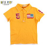 巴乐乐伊专柜正品童装 男童 纯棉 短袖T恤 贴布绣POLO衫B-10B218