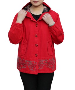  中老年人服饰春装新品胖太太外套加肥加大码妈妈女装品牌正品