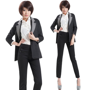  【聚】第二波 娅丽达正品新款 秋款九分小直筒 女 裤子K3004