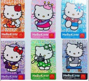 2012麦当劳 hello kitty 凯蒂猫 麦乐卡尊享卡一套6张/12元包快递