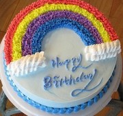 彩虹蛋糕，各市区可以送，生日北京上海武汉广州天津成都蛋糕