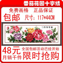 商城秒杀包邮一品天香 舒迪正品十字绣 套件牡丹花开富贵中格11CT