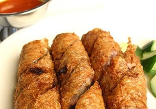  台湾特色小吃 五香肉卷6条装280克新品上架煎炸都可