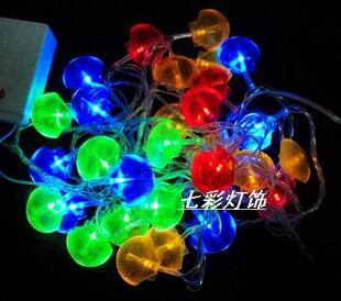  水晶扇贝LED彩灯串/串灯/节日彩灯/圣诞彩灯/装饰彩灯/婚庆彩灯