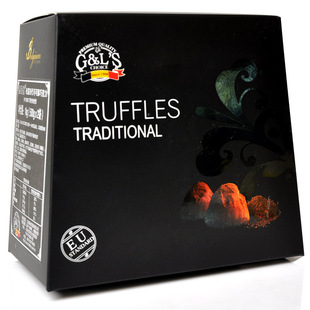  德菲丝松露巧克力 黑色传统 1000g 比利时巧克力