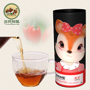  【三只松鼠_枸杞茶】养生茶宁夏中宁枸杞王90g AB2