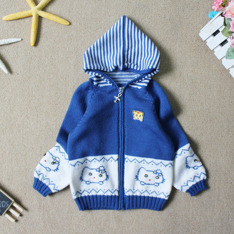 新春秋冬款儿童手工<em>编织</em>周岁宝宝送礼<em>毛衣</em>婴儿