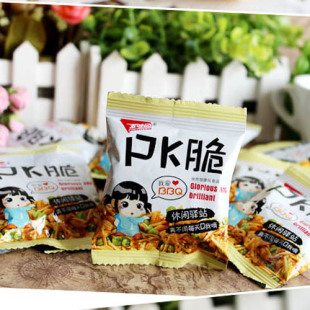  皇冠正品满邮 休闲零食 酥脆可口五味园 PK脆 独立小包装小吃膨化