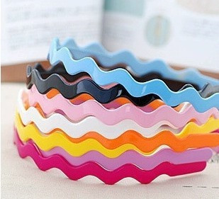 Three golden delicious Japanese and Korean fashion hair accessories jewelry yakelibo super cute candy color Crest hoop hair hoop 5G