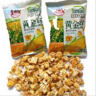  永明牌 椰奶味黄金豆 蛋花奶油味 爆米花 膨化食品 休闲食品