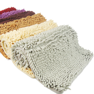 High quality Microfiber chenille living room bedroom floor mats non-slip door mat rug package mail