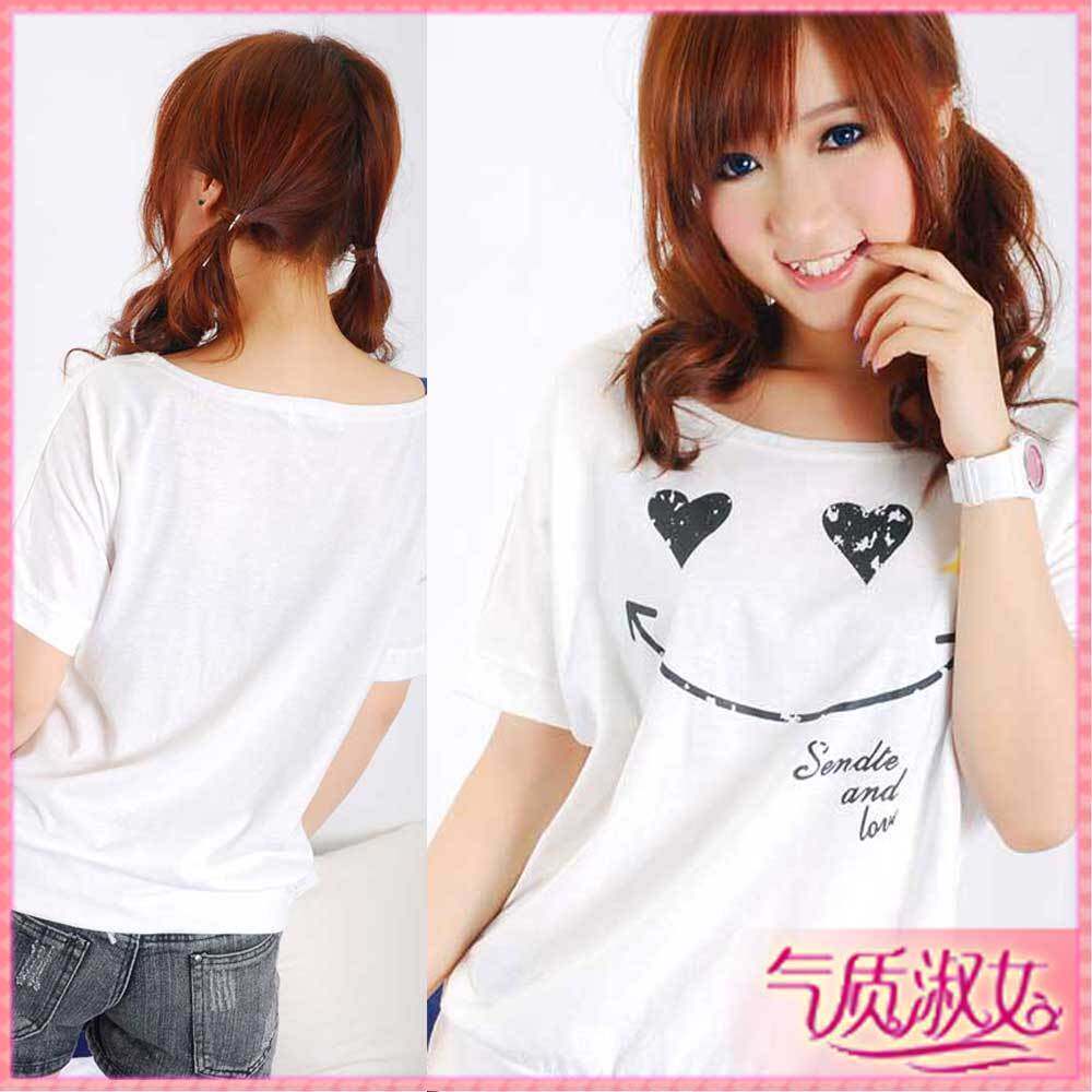 ��������֡�2010���R083�ɰ�Ц��ӡ��������䴿��T������ɫ