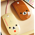 日单 Rilakkuma 轻松熊 卡通USB有线光电鼠标/电脑笔记本鼠标