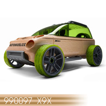 美国automoblox益智环保木头拆装玩具车模玩具 X9X越野车 990097
