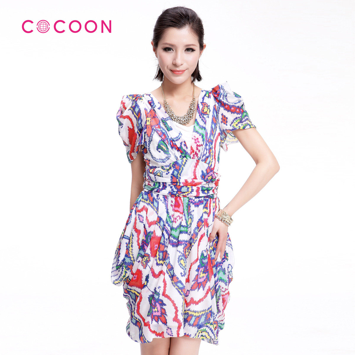 ͬ�ǹ�����-COCOON�ɿ���2012��Ʒ�ļ���ɫѩ������ȹ302102006ԭ��999