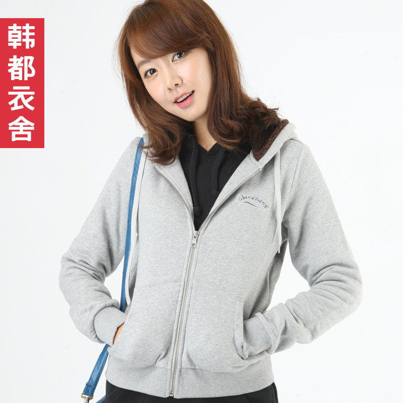 精品<span class=H>女</span>装⑤正品时尚韩版2011冬装新款带帽<span class=H>卫衣</span>LC1057L01睐埲 亓