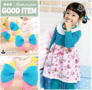  韩版儿童发饰头饰品婴幼儿女童发绳宝宝公主蝴蝶结头绳皮筋百搭