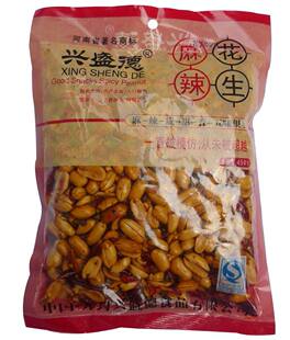 兴盛德 厂家授权 麻辣花生 450克 6袋包邮部分地区 原厂包装