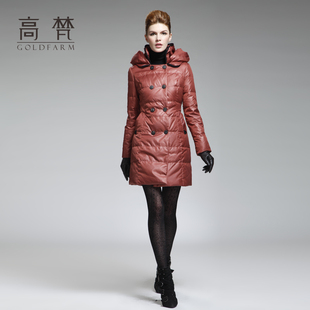  高梵新款羽绒服女中长款清仓正品冬装外套/冬装新品特价潮