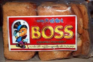  缅甸进口食品 正宗BOSS大老板面包干 泡鲁达饼干 350g秒杀
