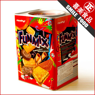  【送礼品】进口食品 麦奇欢密斯 什锦桶装混合饼干750g 休闲零食
